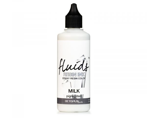 100 ml Octopus Fluids Resin Ink MILK, Alcohol Ink für Epoxidharz und UV-Resin, weiß
