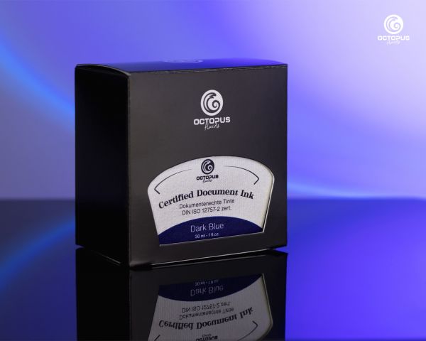 Document Ink Dark Blue, with converter, DIN ISO 12757-2 certified, 30ml