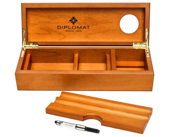 Diplomat Holzetui aus edler Kirsche für Füllhalter