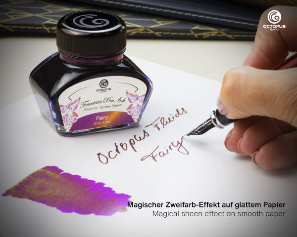 Fountain Pen Ink Sheen with converter, Fairy, Violet, 30 ml