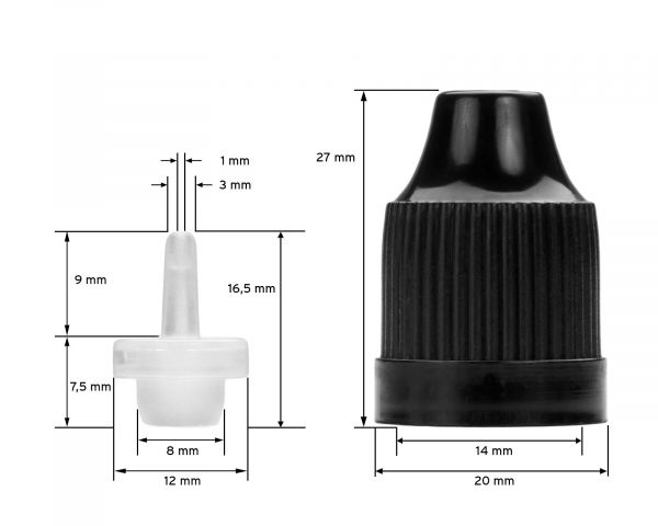 Bottle set for alcohol inks, empty plastic bottles for painting with alcohol inks, incl. accessories