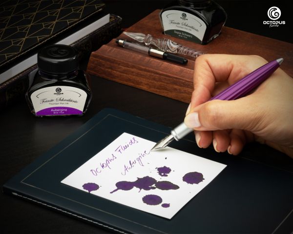 Fountain pen ink including converter, Writing ink for fountain pen, Aubergine