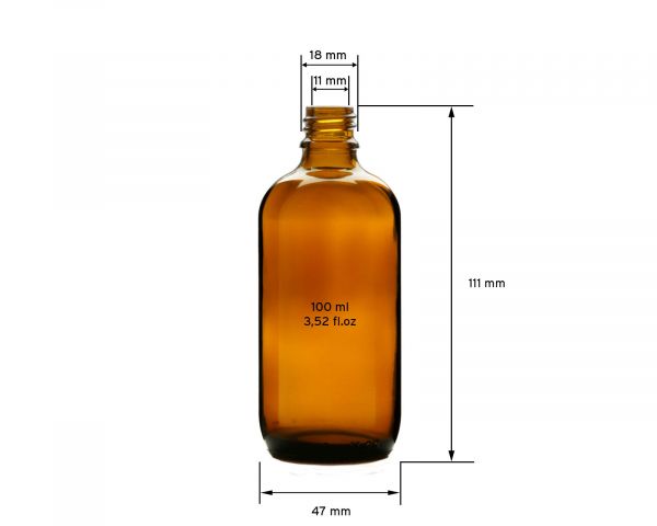 10 x 100 ml amber glass bottles with pipettes, laboratory bottles with dosing pipette, incl. funnel + labels