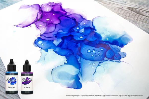 100 ml Octopus Fluids Alcohol Ink LAGOON for fluid art and resin, blue