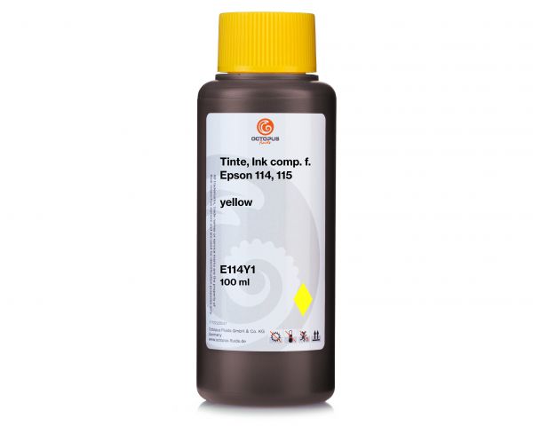 Nachfülltinte für Epson 114, 115, EcoTank ET-8500, L 8100 gelb