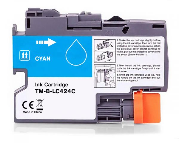 Kompatible Druckerpatrone für Brother LC-424C Cyan