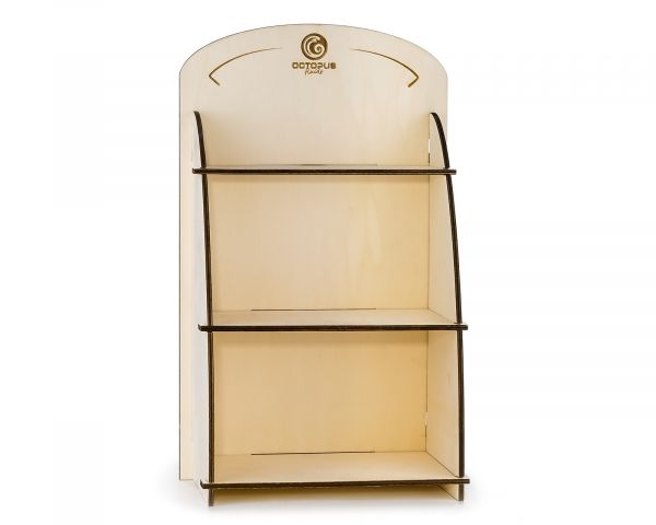 Octopus Holz-Display zur Präsentation unserer Füllhaltertinten und Alcoholink Flaschen