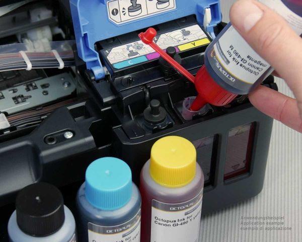 Refill ink Canon GI-590, GI-490 Y, Pixma G1500, G2500, G3500, G4500 yellow