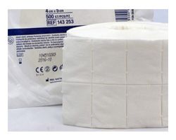 Cellulose swabs 4cm x 5cm Hartmann, 2x 500 swabs on rolls