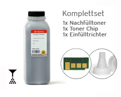 Set Samsung ML 2160, 2165, 2168 Tonerpulver inkl. Chip und Trichter