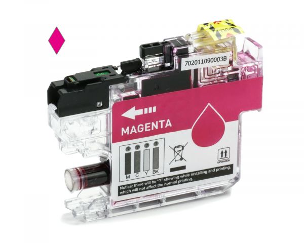 Compatible ink cartridge replacing Brother LC-3213 M magenta