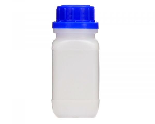100 ml Wide neck bottle with screw cap, chemical bottle, laboratory bottle HDPE, natural colour