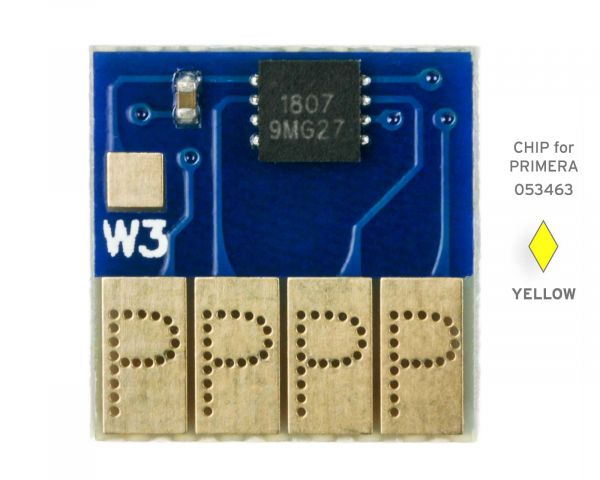 Chip for Label Printer Primera LX-1000, LX-2000, Cartridge 053463 yellow