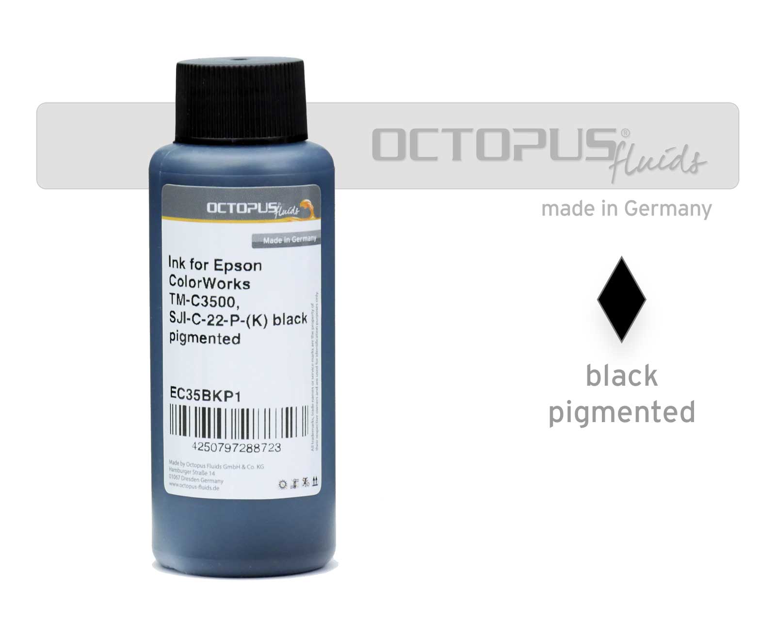 Inchiostro di ricarica per Epson ColorWorks TM-C3500, SJI-C-22-P-(K) nero
