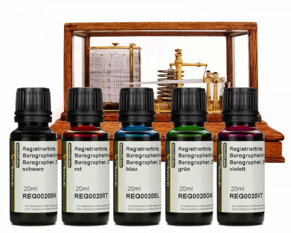 Registriertinte, Barographentinte für Barographen, 20ml rot