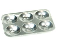 Tavolozza di miscelazione per colori con 6 tazze, tavolozza per pittura in alluminio 8 x 13 cm Tavolozza di miscelazione per colori con 6 tazze, tavolozza per pittura in alluminio 8 x 13 cm