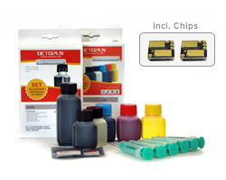 Kit di ricarica per Kodak 10 con chip ed inchiostro di ricarica Kit di ricarica per Kodak 10 con chip ed inchiostro di ricarica