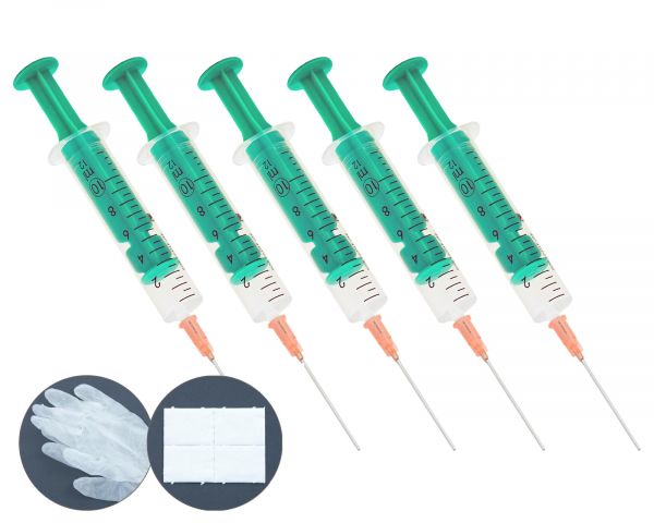 Refillspritzen mit Kanülen (5 Stück)