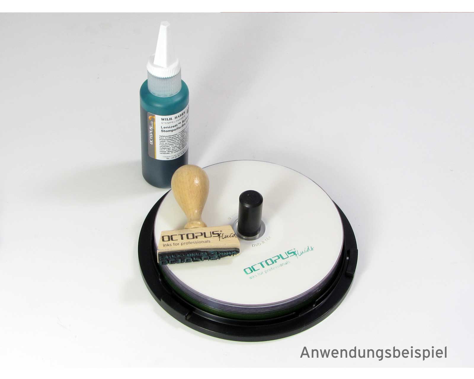 Lenizett Solvent Stempelfarbe für glatte Untergründe, gelb Lenizett Solvent Stempelfarbe für glatte Untergründe, gelb
