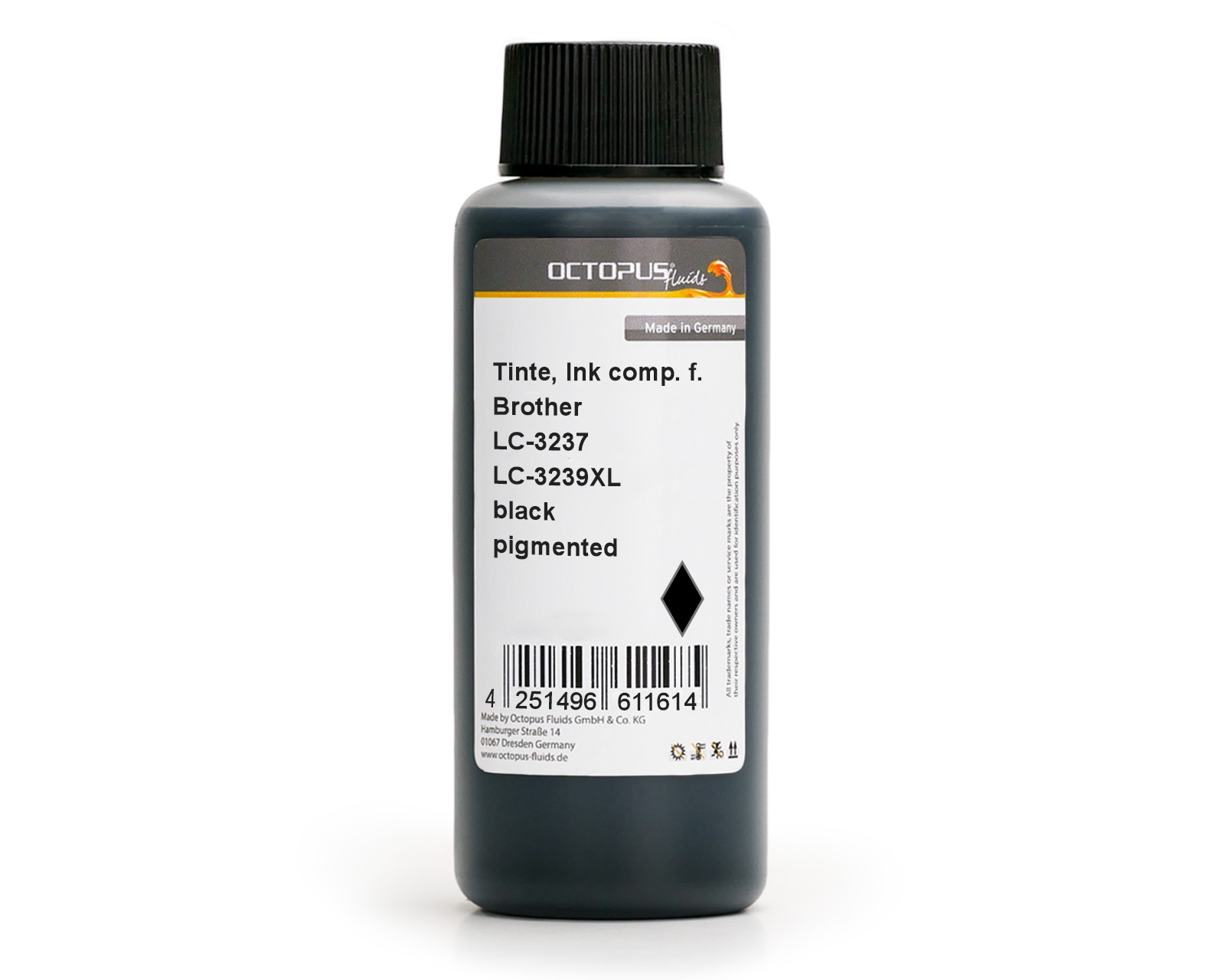 Refill ink comp. with Brother LC-3237 BK, LC-3239 BK, Brother HL-J 6000, 6100, MFC-J 5945, 6945, 6947 black