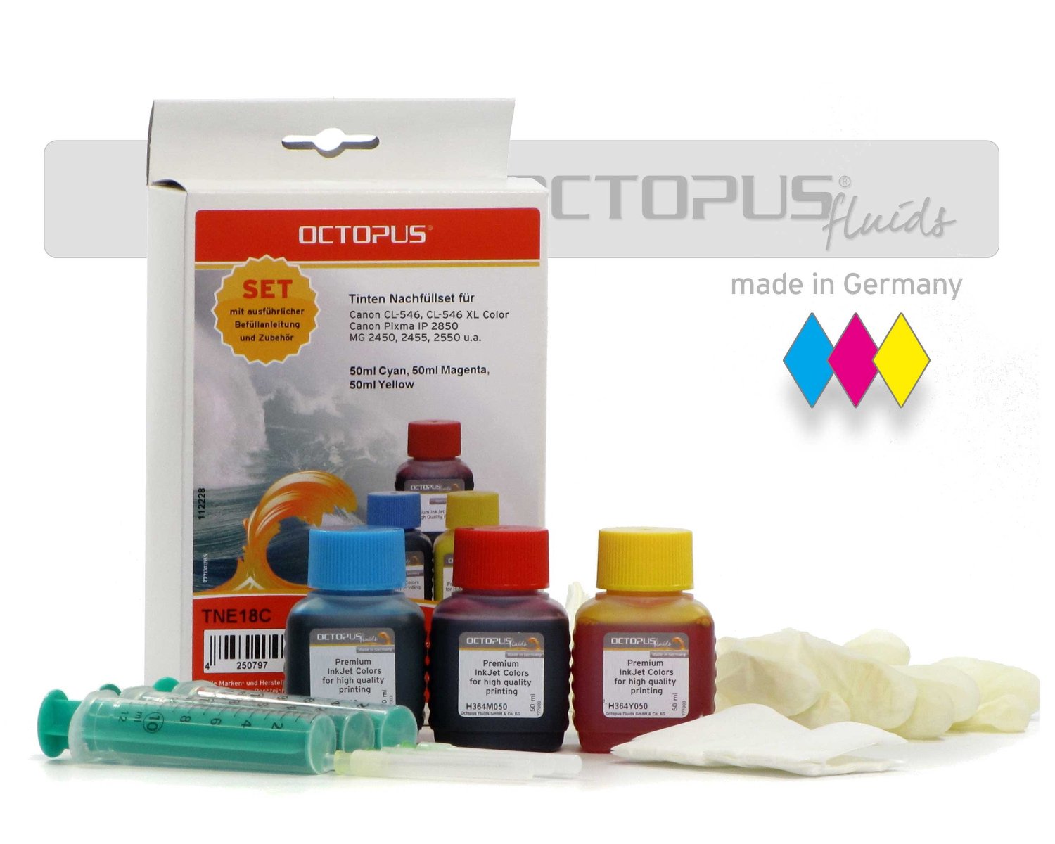 Ink refill kit Canon CL-546, CL-546XL color