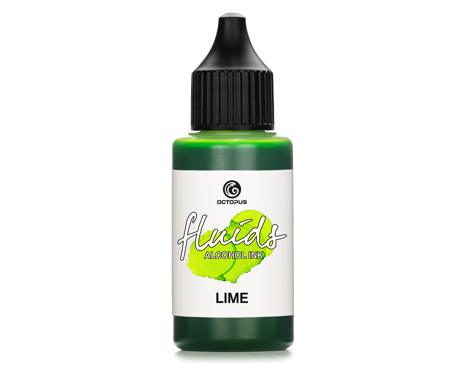 Fluids™ Alcohol Ink LIME for fluid art and resin, green