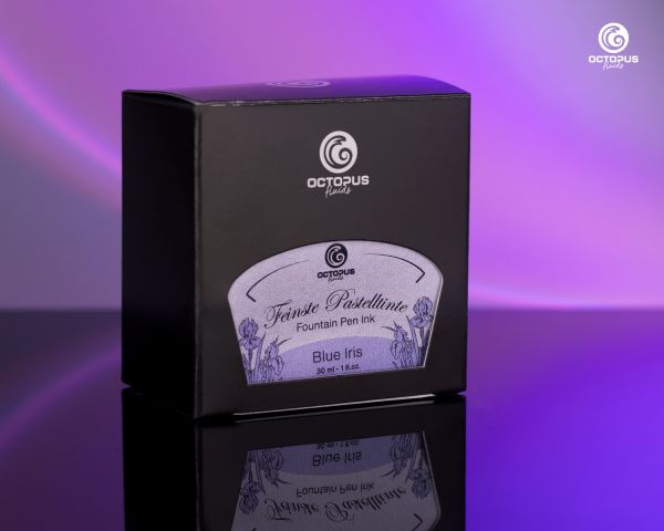 Fountain pen ink pastel "Blue Iris" including converter, Writing ink for fountain pen, 30ml