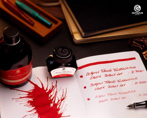 Classic fountain pen ink Brilliant Rot