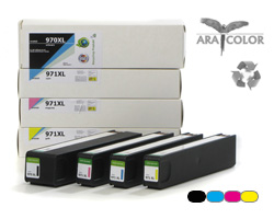 Set of remanufactured ARA COLOR HP 970, 971 XL cartridges, OfficeJet PRO X (non OEM)