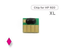 Chip für HP 920 XL, CD 973 AE Druckerpatrone magenta