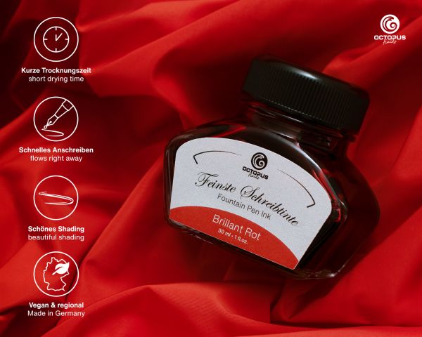 Classic fountain pen ink Brilliant Rot