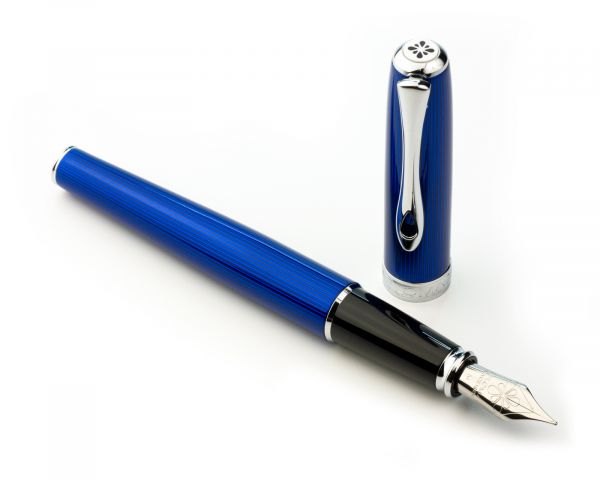 Penna stilografica Diplomat Excellence A2 Skyline blu, pennino M
