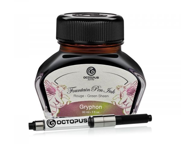 Fountain Pen Ink Sheen with converter, Gryphon, Brown, 30 ml