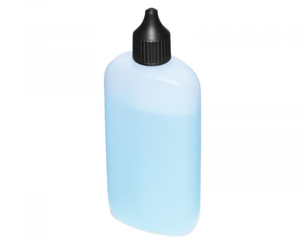 10 oval bottles made of HDPE, natural, thread RD18, with lid and funnel, 14g, volume 100 ml