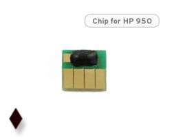 Chip per cartucce HP 950, CN049AE, Nero