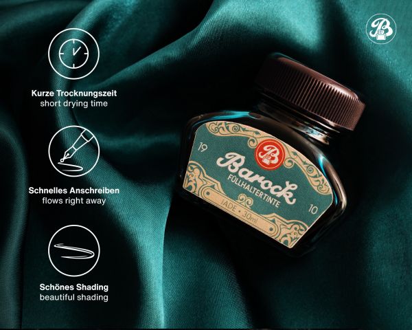 Barock 1910 Schreibtinte, Füllertinte im 30 ml Tintenfass