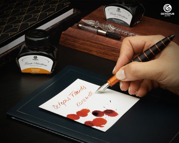 Fountain pen ink including converter, Writing ink for fountain pen, Karamell