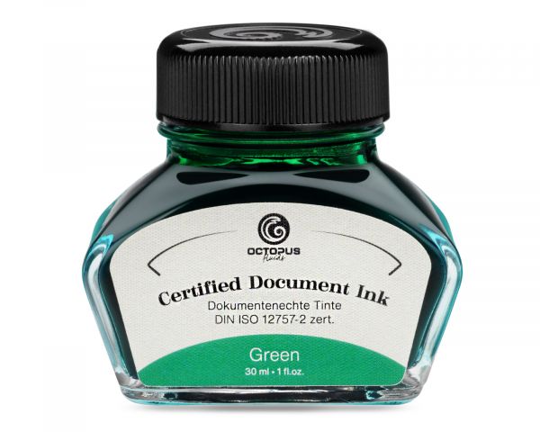 Document-proof ink green DIN ISO 12757 certified