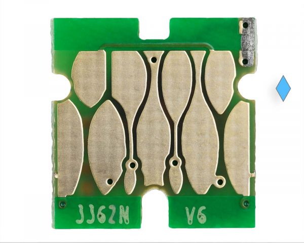 Single-use chip for Epson T 33 cyan cartridges (non-OEM)