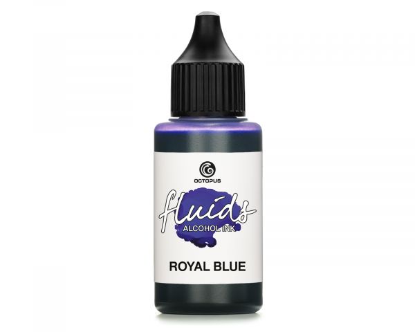 Octopus Fluids Alcohol Ink ROYAL BLUE, Inchiostro ad alcohol per Fluid Art e Resin Art, blu