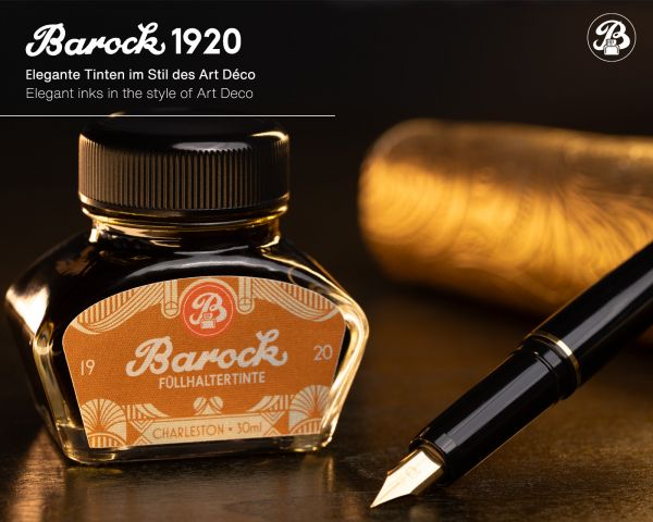 Barock 1920 Schreibtinte, Füllhaltertinte im 30 ml Tintenglas