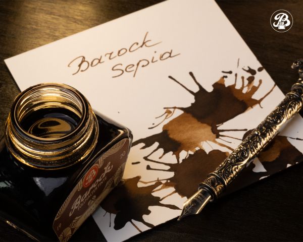 Barock 1920 Schreibtinte mit Konverter, Füllertinte im 30 ml Tintenglas
