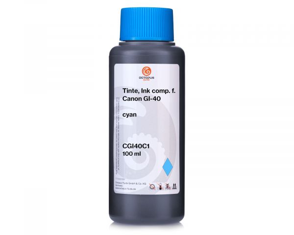 Nachfülltinte kompatibel für Canon GI-40 cyan