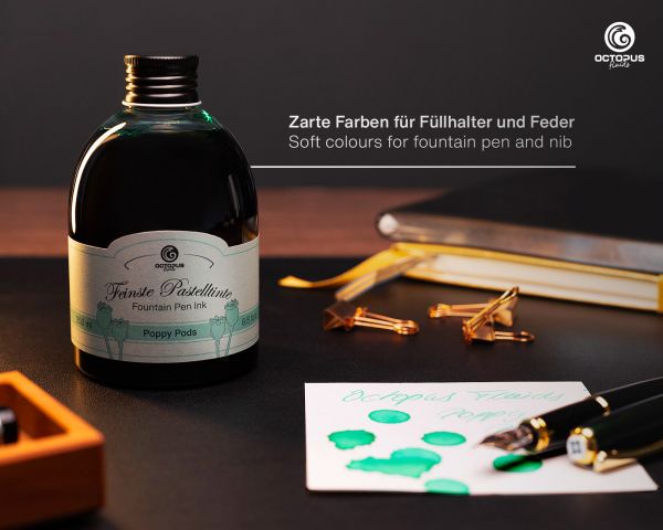 Fountain pen ink Pastel Mint "Poppy Pods"