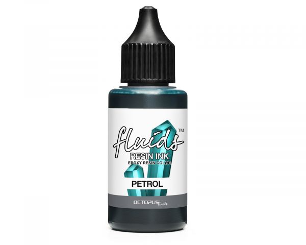 Octopus Fluids Resin Ink PETROL, Alcohol Ink for Epoxy Resin and UV Resin, turquoise