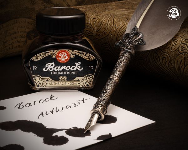 Barock 1910 Schreibtinte, Füllertinte im 30 ml Tintenfass