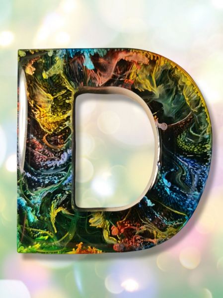 Silikonform, Gießform für Epoxidharz bzw. Resin zur Anfertigung von Buchstaben groß XXL