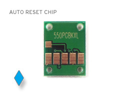 Auto reset chip for Canon CLI-551 cartridges cyan
