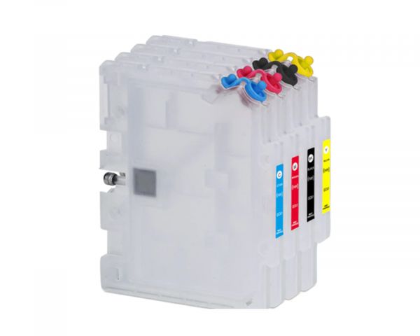 Befüllbare Fill In, Quickfill Patronen kompatibel mit Ricoh GC-41 mit Autoresetchip