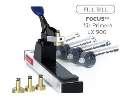 Kit with Fill Bill FOCUS™ PLX9 for Primera LX 900 cartridges, 4x of ink